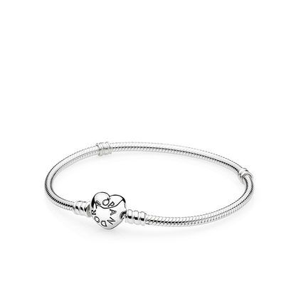 包邮 Pandora潘多拉pandora Moments心形扣手链 16 17 18 19 21 下单前请联系客服备注尺码哦