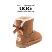 【双11特惠】【包邮】OZWEAR UGG OB365 栗色 蝴蝶结经典低筒雪地靴（新旧款随机发 35码-41码） 下单前请联系客服备注尺码哦
