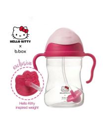 B.BOX 限量Hello Kitty- 婴幼儿重力球吸管杯 防漏 240ml 粉红色