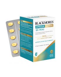 【包邮】【1件】Blackmores 超浓缩95%小金钻鱼油 60粒（含气柱） 