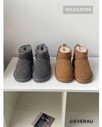 【包邮】【国内发】 EVERAU ugg EA3176K - Ronnie Kids 2色 儿童雪地靴 下单前请联系客服备注尺码哦