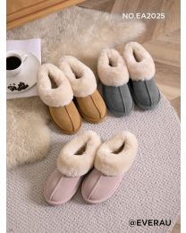 【包邮】【国内发】 EVERAU ugg 麂皮毛毛鞋 3色(35码-42码) 下单前请联系客服备注尺码哦