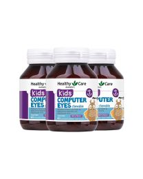 【限时特惠】【三件装】【包邮】Healthy care 儿童防蓝光护眼咀嚼片 60粒