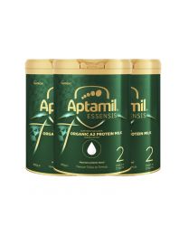 【限时特惠】【包邮】【三件装】Aptamil 爱他美 Essensis奇迹绿罐有机A2婴儿奶粉2段 900g 