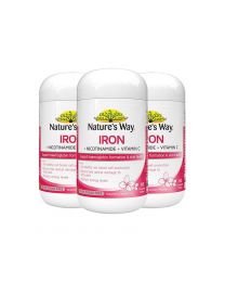 【限时特惠】【包邮】【三件装】Nature's Way 美白铁咀嚼片 60粒