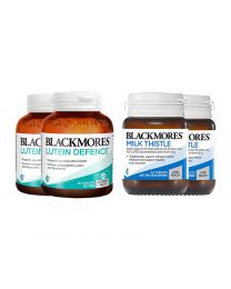 【超值组合】【包邮】【三件装】 Blackmores 奶蓟草护肝片 42片*2+BM 叶黄素护眼 60粒*2