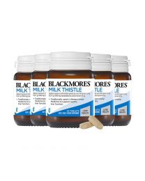 【超值组合】【包邮】【5件装】Blackmores 奶蓟草护肝片