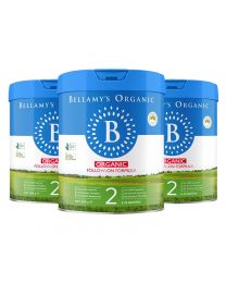 【包邮】【三件装】Bellamy's Organic 贝拉米经典有机婴儿奶粉 2段 800g 新版