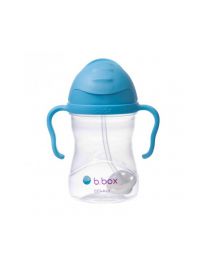 B.box 婴幼儿重力球吸管杯 防漏 240ml 新版磨砂蓝 （6个月以上）
