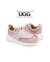 【包邮】OZWEAR UGG OB412 三色可选 春夏新款 牛皮拼色透气流苏慢跑鞋休闲鞋
